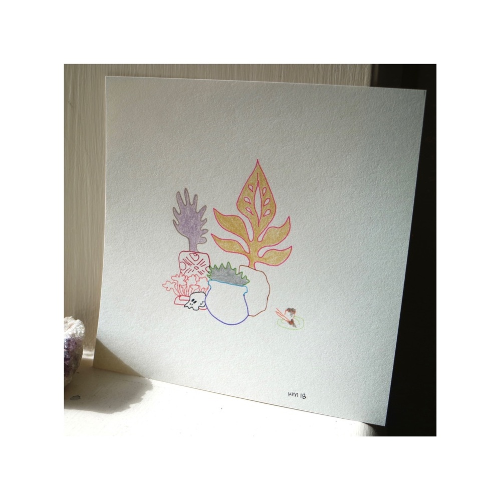 Original Artwork with Ink + Pencil Drawing by Me